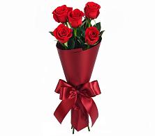Букет 5 Красных роз Эдлесс Лав в Пугачёве