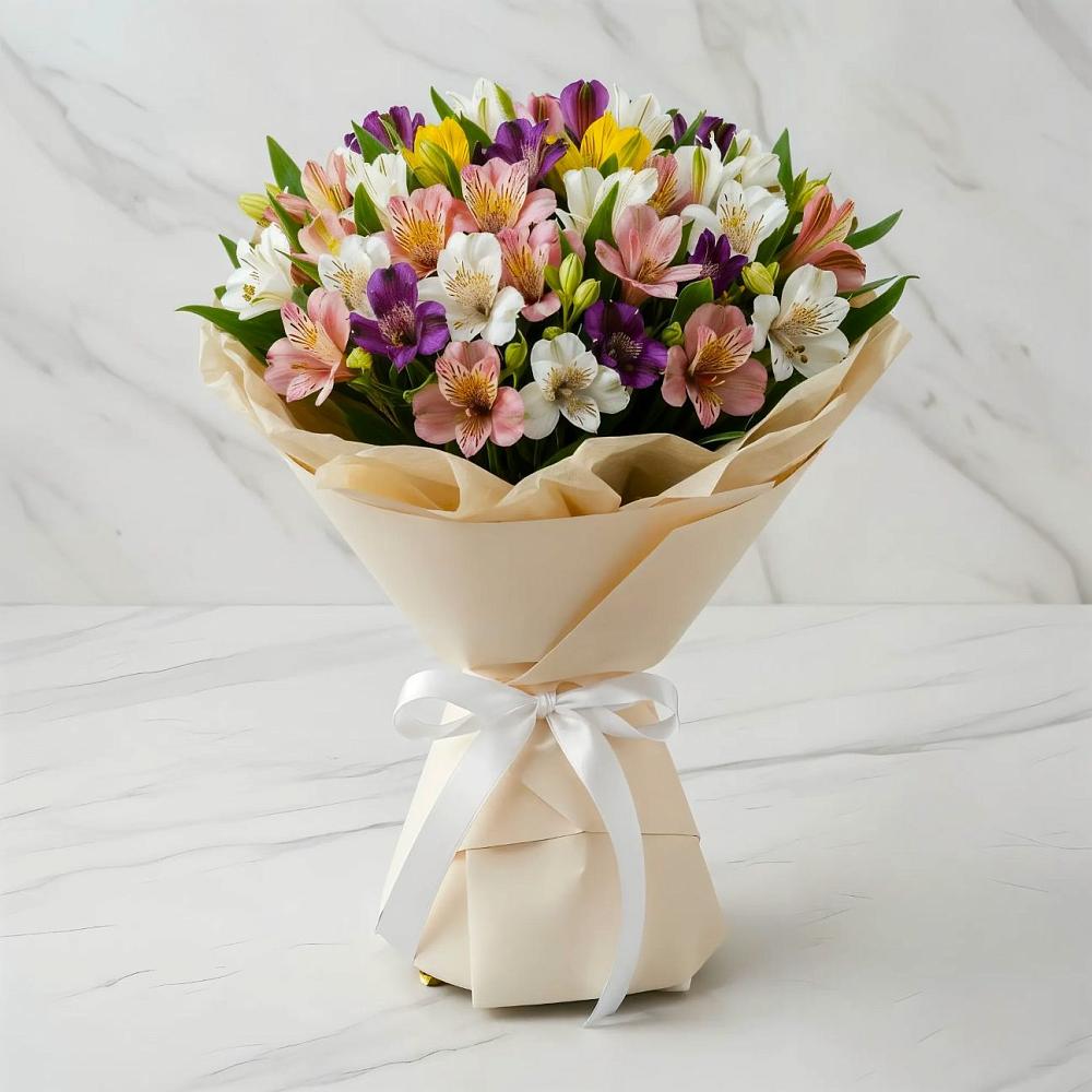 Букет цветов из: Альстромерии в Пугачёве