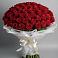 Букет 101 Красная роза Блэк Мэджик в Пугачёве