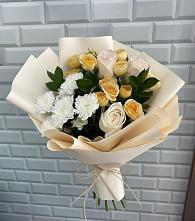 Букет цветов из:  Розы и Хризантемы в Пугачёве