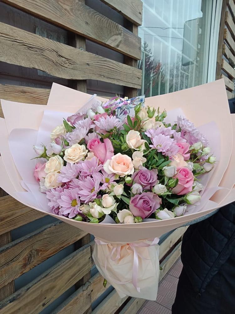 Букет цветов из: Розы и Хризантемы в Пугачёве