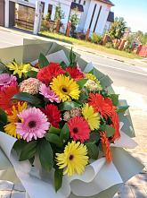 Букет цветов из:  Герберы #REPLACE_PRED# Пугачёве