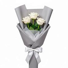 Букет 3 белые розы #REPLACE_PRED# Пугачёве