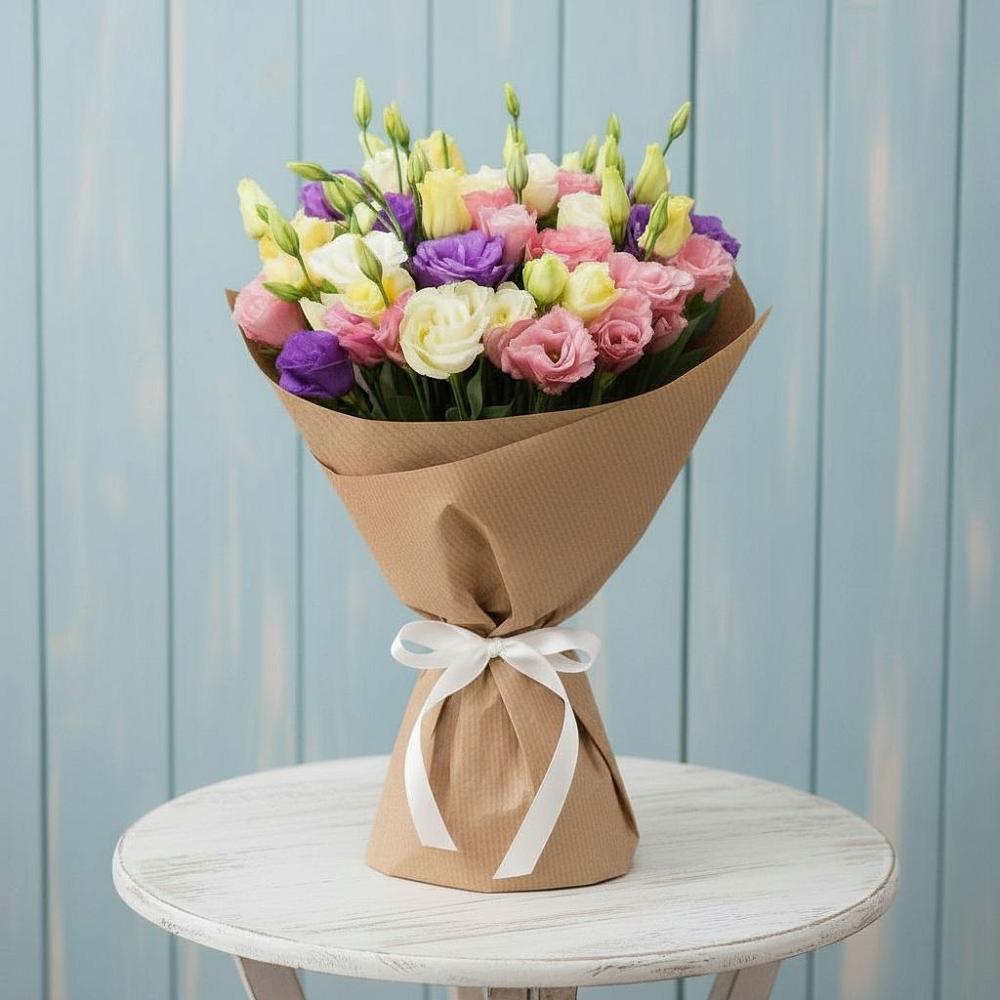 Букет цветов из: Лизиантусы в Пугачёве