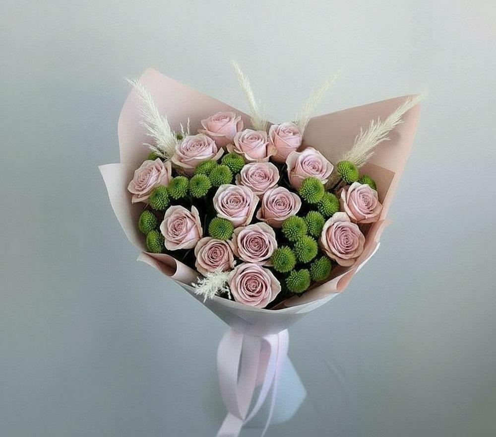 Букет цветов из: Розы и Хризантемы в Пугачёве