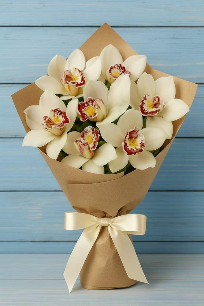 Букет цветов из: Орхидеи и Розы в Пугачёве