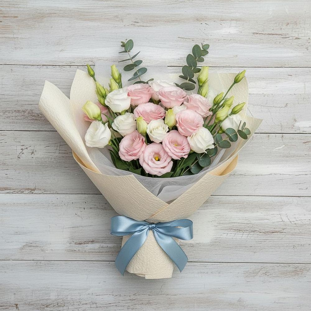 Букет цветов из: Лизиантусы в Пугачёве